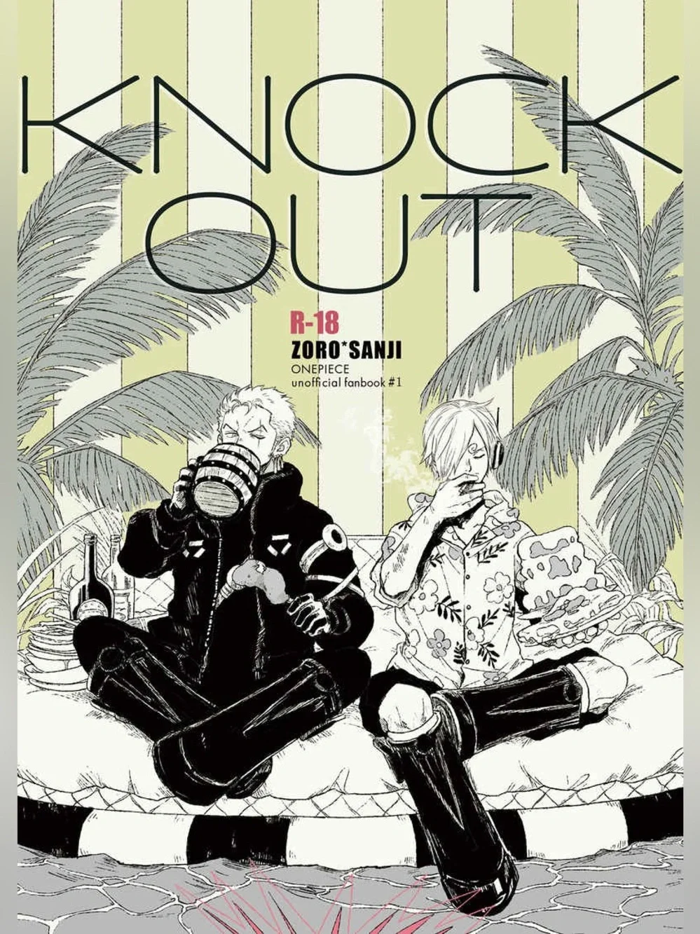ZoroSan ZoSan Zoro x Sanji Yaoi BL Manga Doujinshi Knock Out - Picture 1 of 5